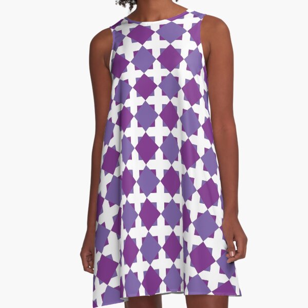 Playful squares A-Line Dress