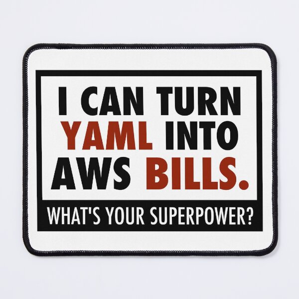 Item preview, I can turn YAML into AWS bills designed and sold by unixorn.