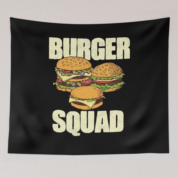 Item preview, Burger & Squad Funny Hamburger Cheeseburger Day designed and sold by Dressed For  Duty.