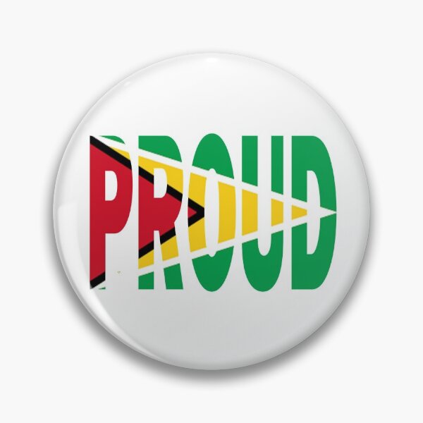 Item preview, Guyana Flag Design in The Word Proud - Guyanese - Soca Mode designed and sold by Soca-Mode.