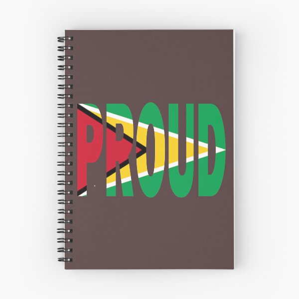 Item preview, Guyana Flag Design in The Word Proud - Guyanese - Soca Mode designed and sold by Soca-Mode.