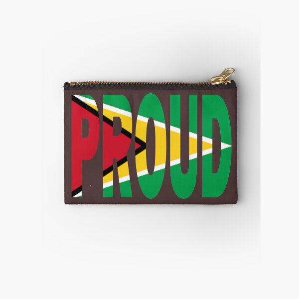Item preview, Guyana Flag Design in The Word Proud - Guyanese - Soca Mode designed and sold by Soca-Mode.