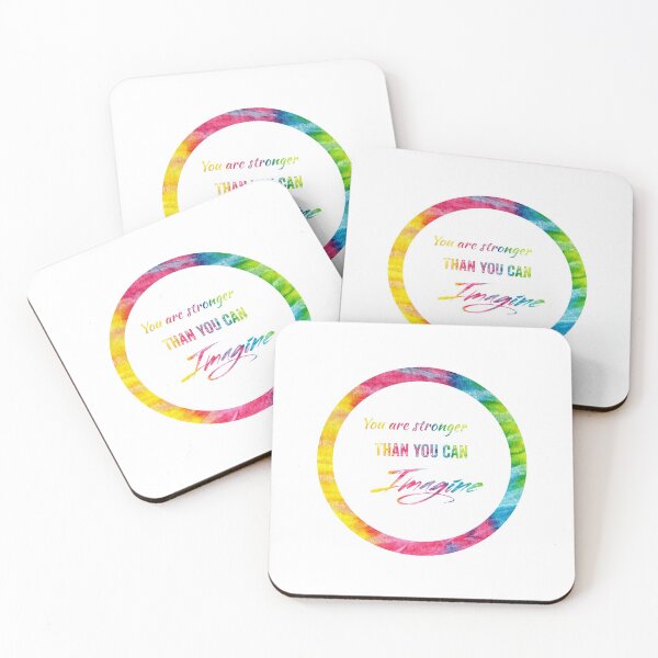Item preview, You Have Got This, You Are Stronger Than You Can Imagine in tie dye font on white background  designed and sold by UncleStuScience.