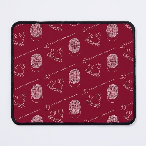 Item preview, Epee Fencing pattern in burgundy designed and sold by Kat Iti.