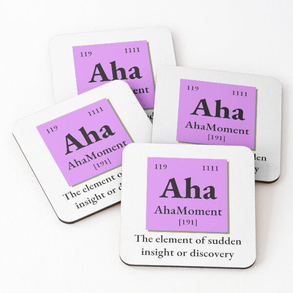 Item preview, Aha moment, chemistry element, periodic table, gift for chemists, chemistry funny designed and sold by 732Studio.