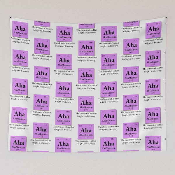 Item preview, Aha moment, chemistry element, periodic table, gift for chemists, chemistry funny designed and sold by 732Studio.