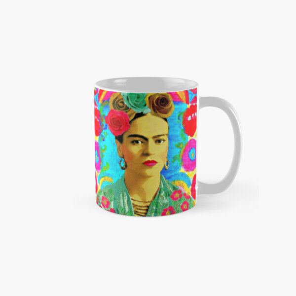 Frida Kahlo Colorful Floral Classic Mug