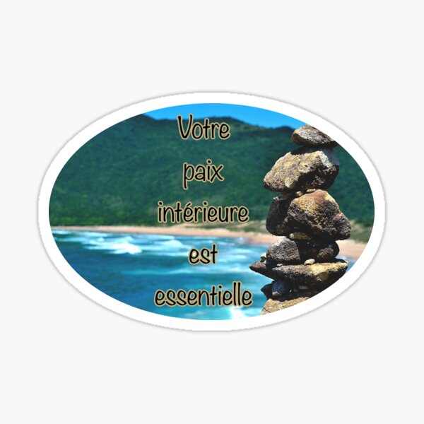 Paix Intérieure photographie. Sticker