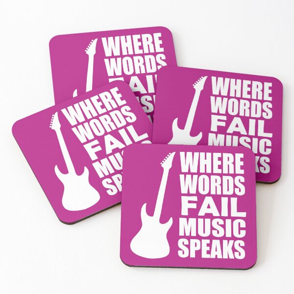Item preview,  Where Words Fail Music Speaks Music Quote designed and sold by DesignHouse07.