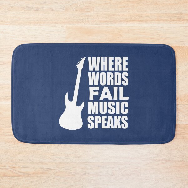 Item preview,  Where Words Fail Music Speaks Music Quote designed and sold by DesignHouse07.