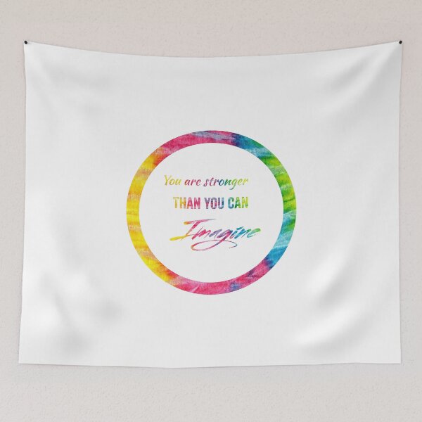 Item preview, You Have Got This, You Are Stronger Than You Can Imagine in tie dye font on white background  designed and sold by UncleStuScience.