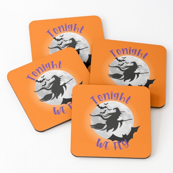 Item preview, Tonight We Fly Funny Witch Halloween Quote designed and sold by Benomi.