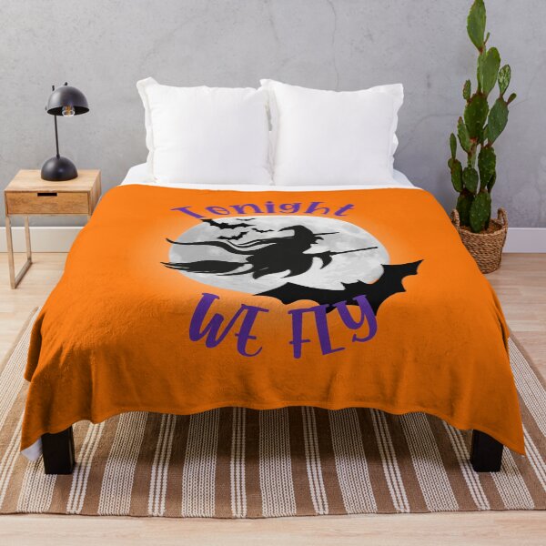 Item preview, Tonight We Fly Funny Witch Halloween Quote designed and sold by Benomi.