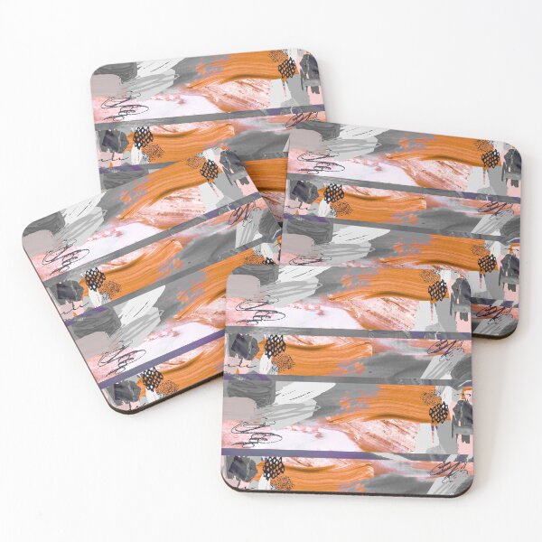 Item preview, Acrylic Stripped Collage Patterned designed and sold by Designs By YL.
