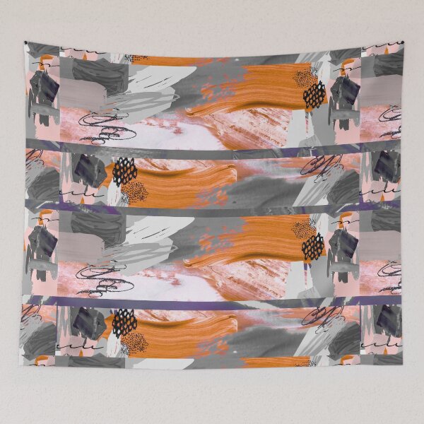 Item preview, Acrylic Stripped Collage Patterned designed and sold by Designs By YL.
