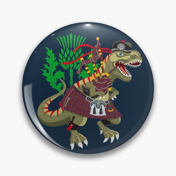Item preview, Clanosaurus Rex GLASKOWsaurus rex Glasgow Scotland Ireland Plaid Family Tartan designed and sold by Lisa Rotenberg.