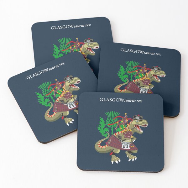 Item preview, Clanosaurus Rex GLASKOWsaurus rex Glasgow Scotland Ireland Plaid Family Tartan designed and sold by Lisa Rotenberg.