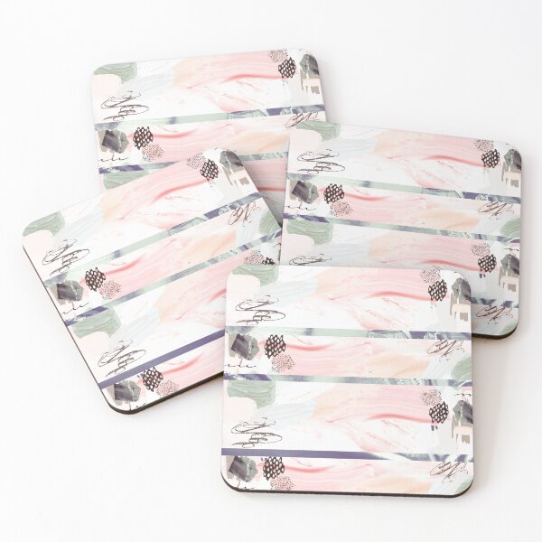 Item preview, Acrylic Stripped Collage Patterned designed and sold by Designs By YL.