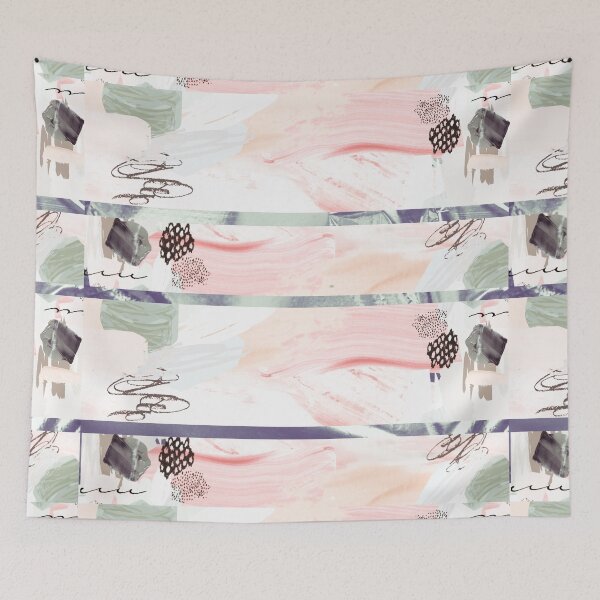 Item preview, Acrylic Stripped Collage Patterned designed and sold by Designs By YL.