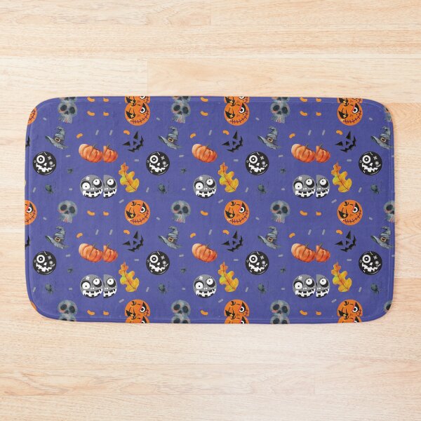 Item preview, Purple Halloween Scary Pumpkin Print Design designed and sold by boopsblunt.