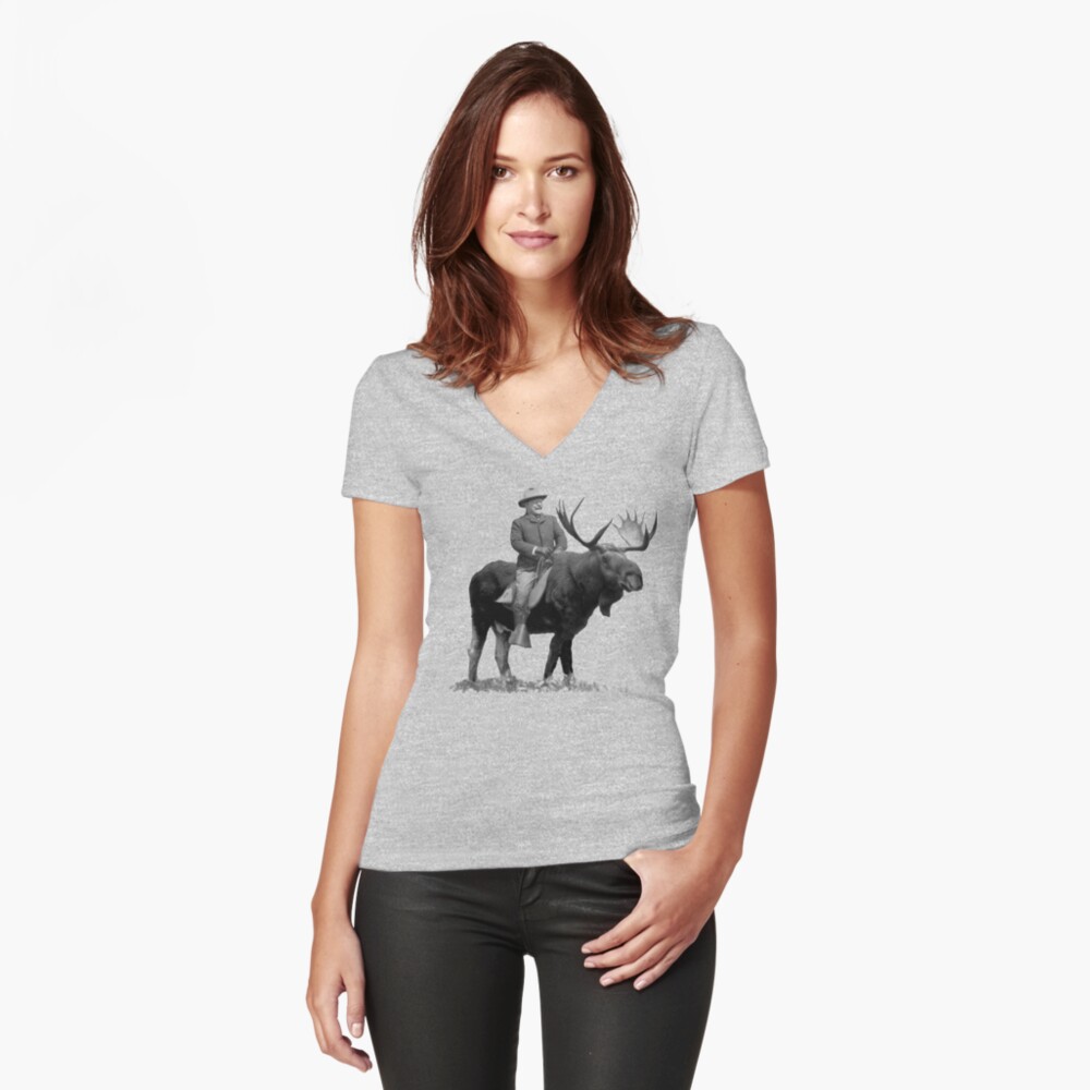 Item preview, Fitted V-Neck T-Shirt designed and sold by LibertyManiacs.