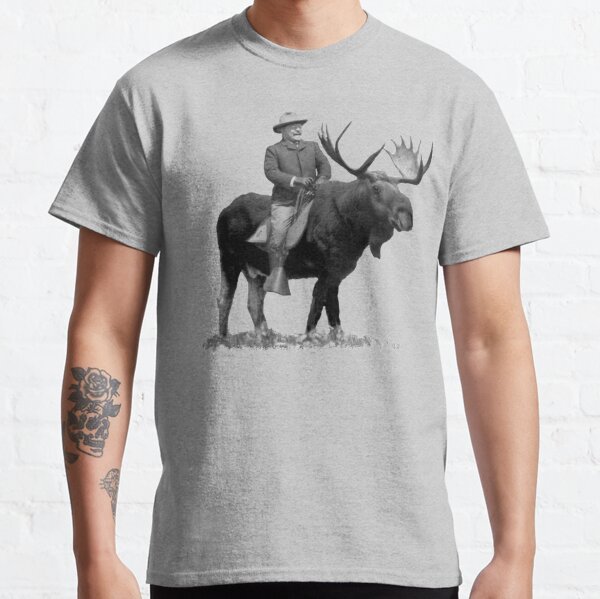 Autumn Moose Adirondack Pattern Juniors Burnout V-Neck T-Shirt 