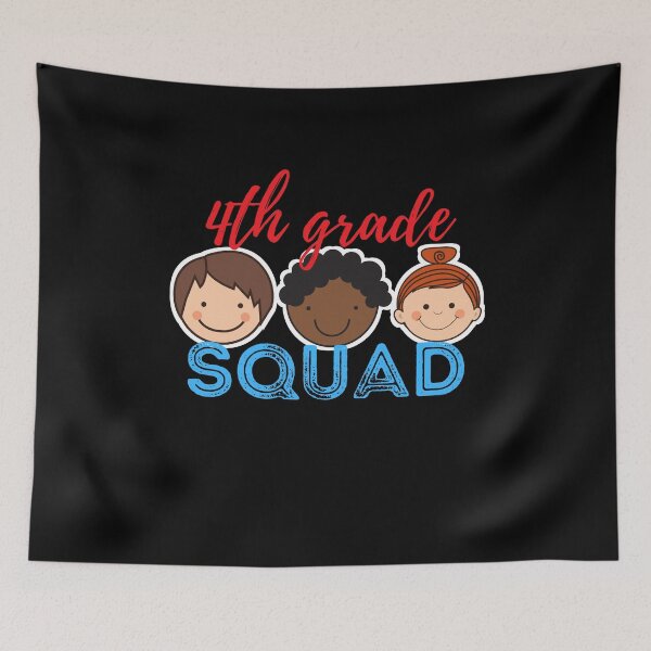Item preview, Fourth (4th) Grade Squad w/Kid Faces designed and sold by The Long's Way Home.