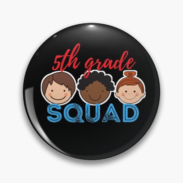 Item preview, Fifth (5th) Grade Squad w/Kid Faces designed and sold by The Long's Way Home.