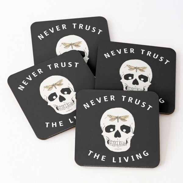 Item preview, NEVER TRUST THE LIVING  designed and sold by RetroPlaceee.