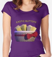 Basket of Exotic Butters Women's Fitted Scoop T-Shirt