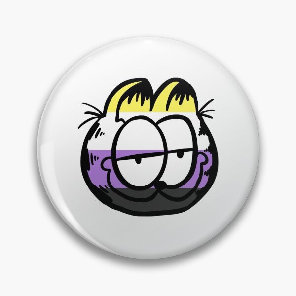 Item preview, Orgullo no binario Garfield designed and sold by Peppermint T.E.A..