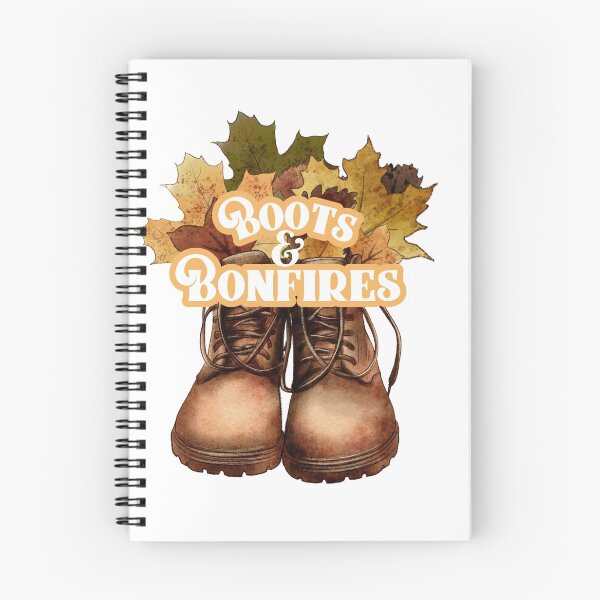 Item preview, Boots And Bonfires Fall Design designed and sold by offyourback.
