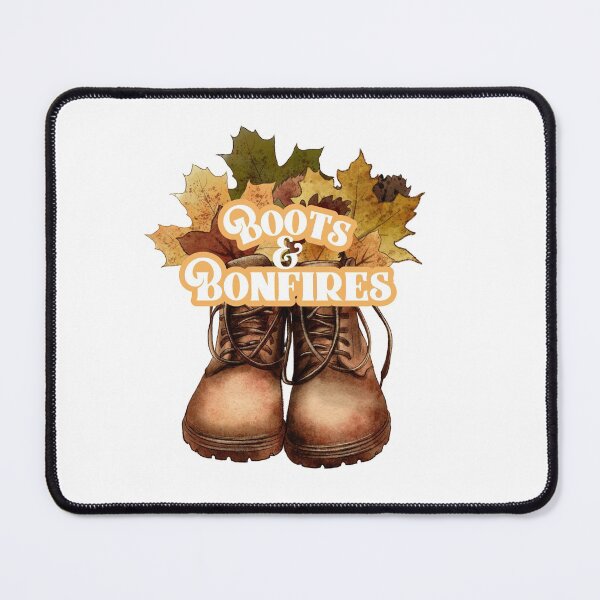 Item preview, Boots And Bonfires Fall Design designed and sold by offyourback.