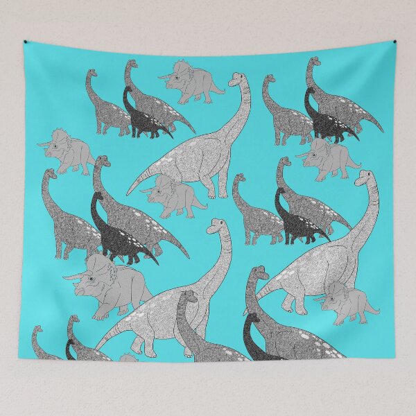 Item preview, Lovely Brachiosaurus and triceratops are friends designed and sold by Danggi Days!.