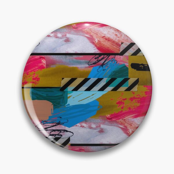 Item preview, Acrylic Stripped Taped Collage Patterned designed and sold by Designs By YL.