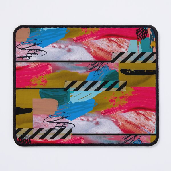 Item preview, Acrylic Stripped Taped Collage Patterned designed and sold by Designs By YL.