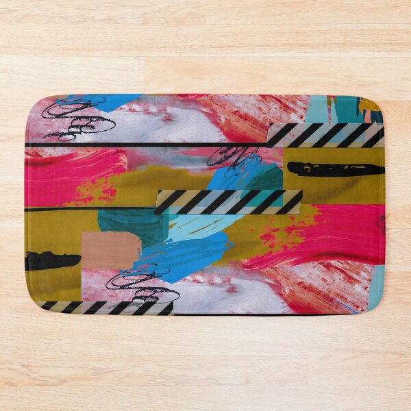 Item preview, Acrylic Stripped Taped Collage Patterned designed and sold by Designs By YL.