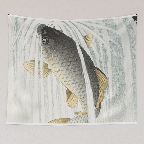 Item preview, Vintage Japanese Carp Fish Remixed by Bossy Cat Home designed and sold by BossyCatHome.