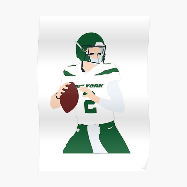 Zach Wilson 2 New York Jets football player glitch poster shirt