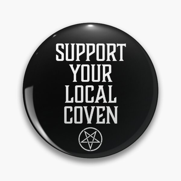 Item preview, Support Your Local Coven, Witch Wicca Pentagram  designed and sold by GRAPHICxBOMB.
