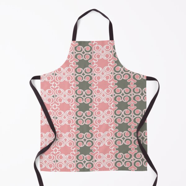Item preview, Ornamental, vines, lines, pattern,  pastel pink, pastel green, white designed and sold by Svitac.