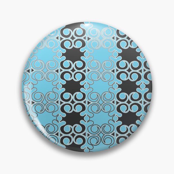 Artikelvorschau, Ornamental, vines, lines, pattern,  teal, grey, black and white entworfen und verkauft von Svitac.