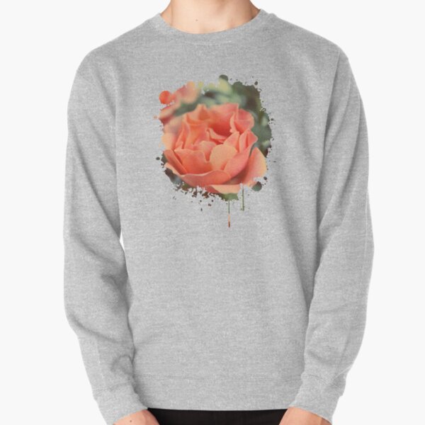 Secret Garden | Peach rose Pullover Sweatshirt