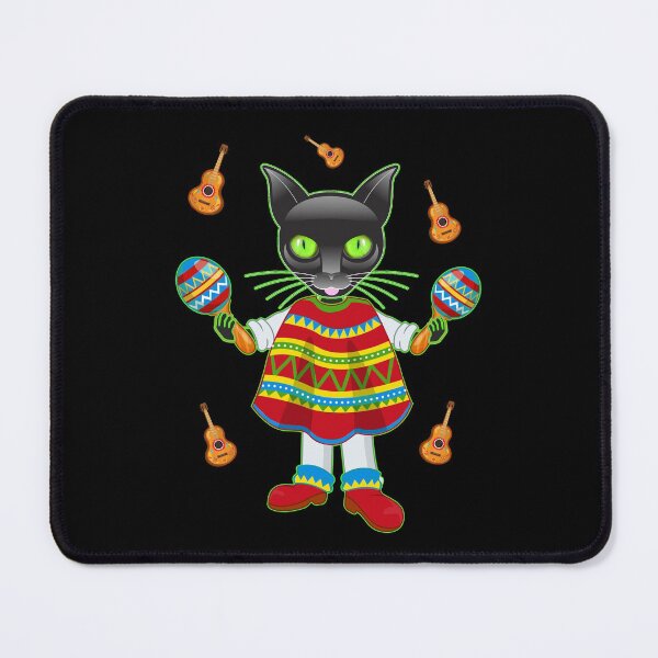 Item preview, Black cat musician designed and sold by Astralia.