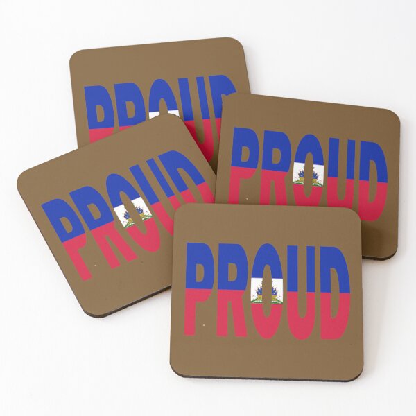 Item preview, Haiti Flag Designed in The Word Proud - Haitian - Soca Mode designed and sold by Soca-Mode.