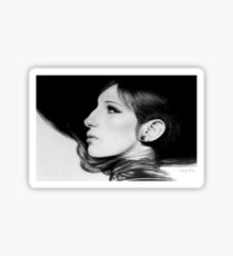 "BARBARA STREISAND" by artist ED GEDROSE Sticker
