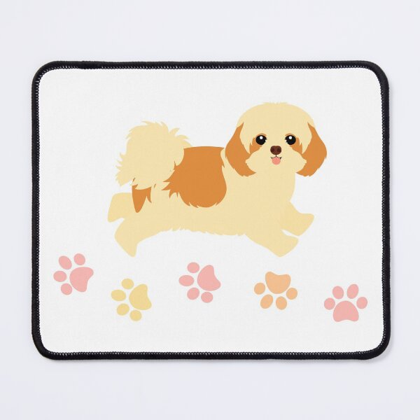 Item preview, Shih Tzu and Paw Prints designed and sold by Lulupainting.