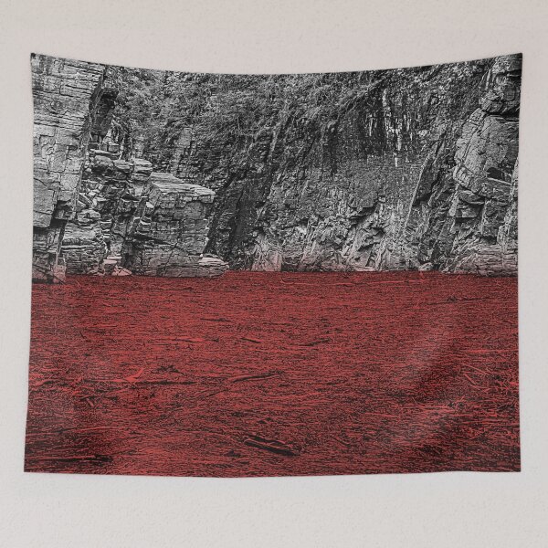 Item preview, The red surface. Red surface surrounded by rock walls. designed and sold by vbacarin.