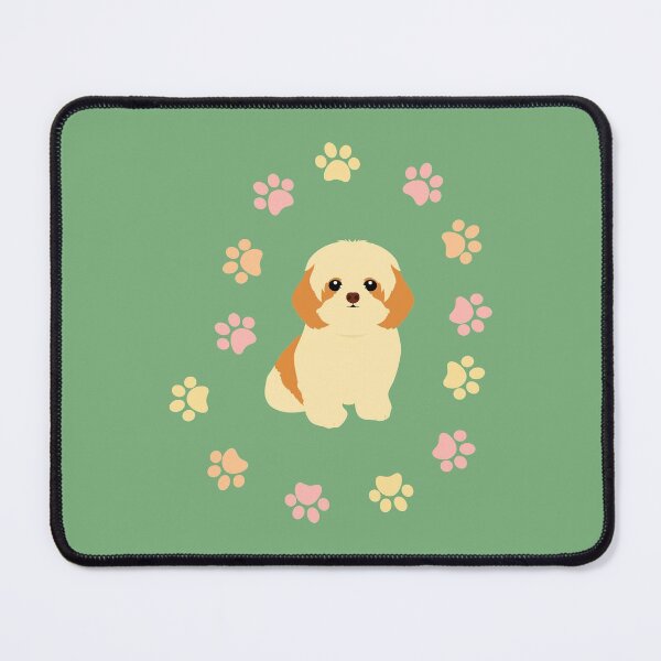 Item preview, Shih Tzu and Paw Prints designed and sold by Lulupainting.