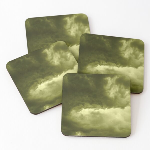 Item preview, Golden Yellow Swirling angry menacing dark grey stormy clouds designed and sold by James-Cole.